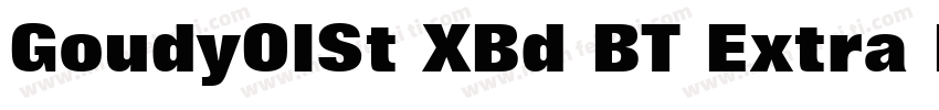 GoudyOlSt XBd BT Extra Bold字体转换